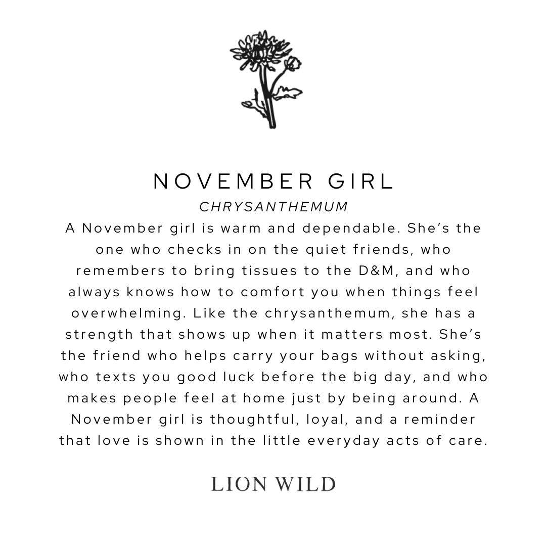 Birth Flower Necklace