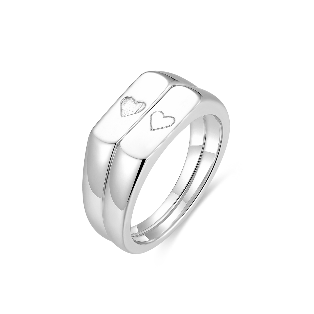 Two Hearts Rings