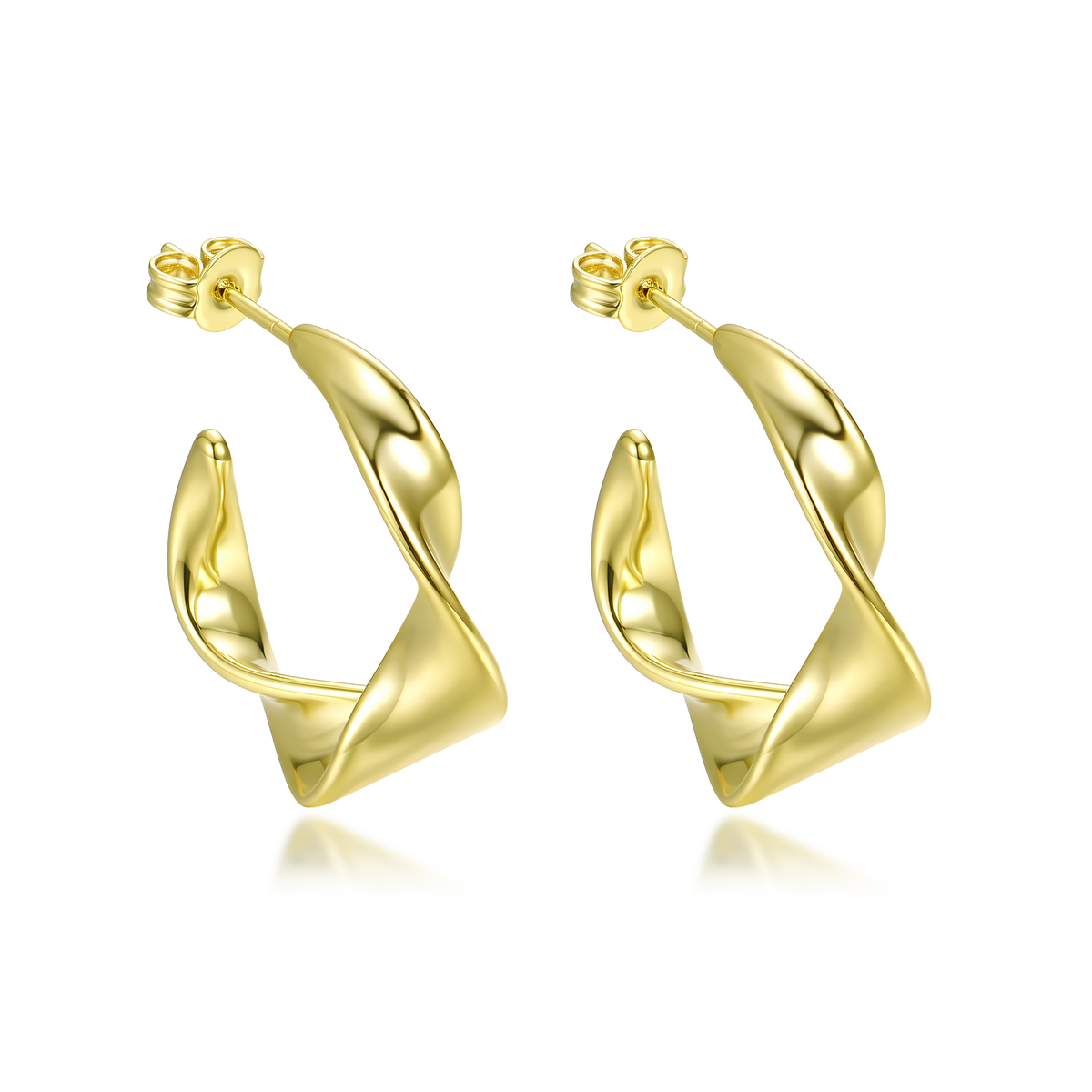 Twisted Hoop Earrings