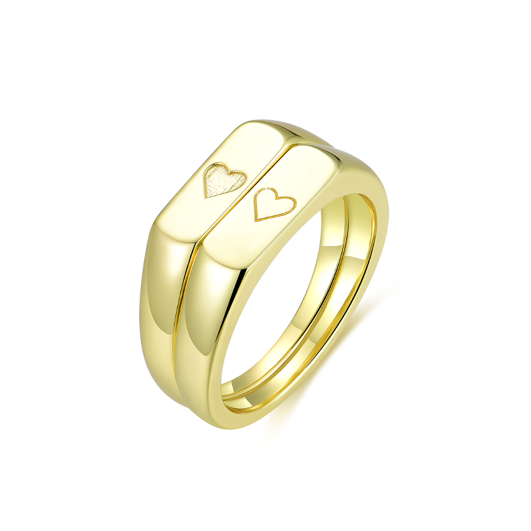 Two Hearts Rings