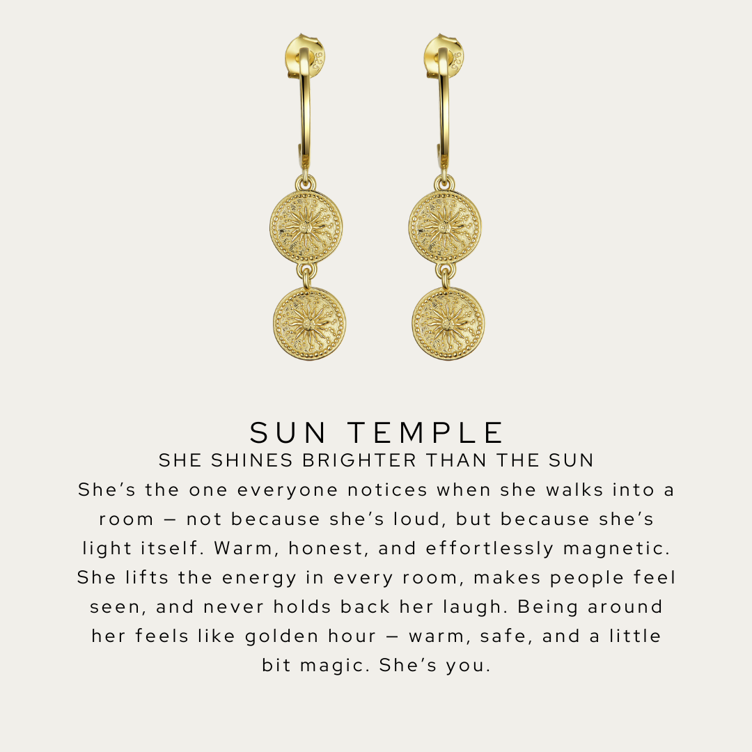 Sun Temple Earrings