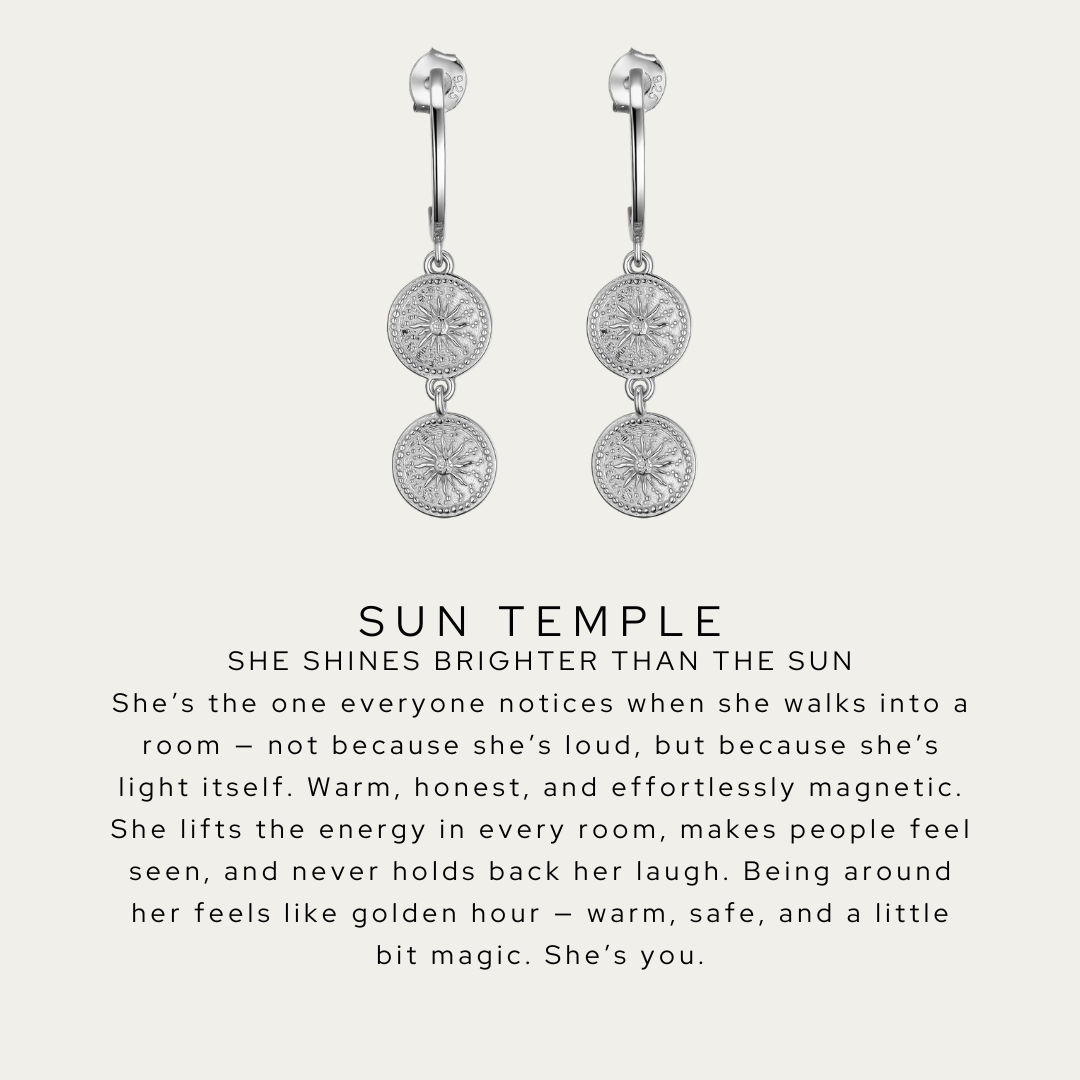 Sun Temple Earrings