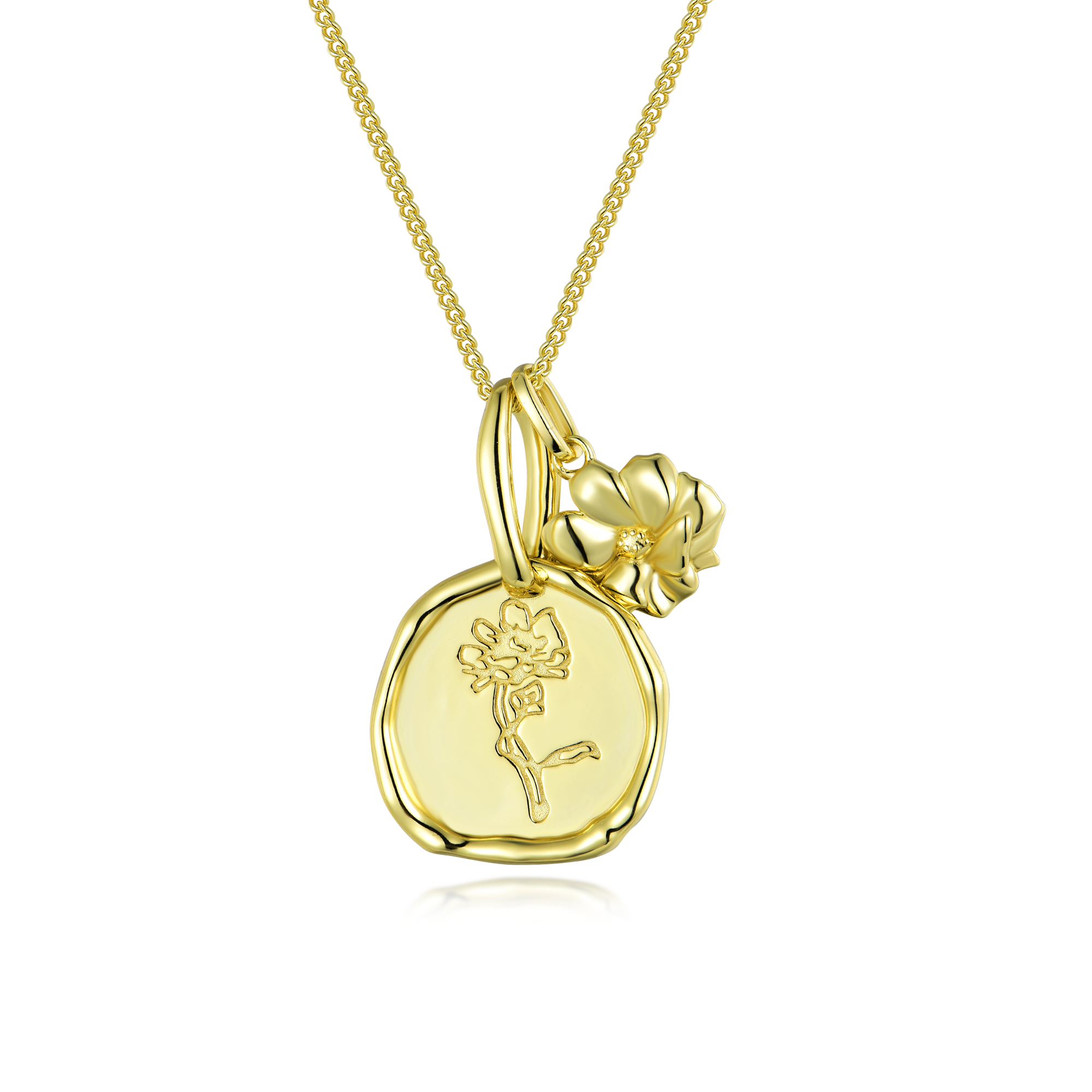 Birth Flower Necklace